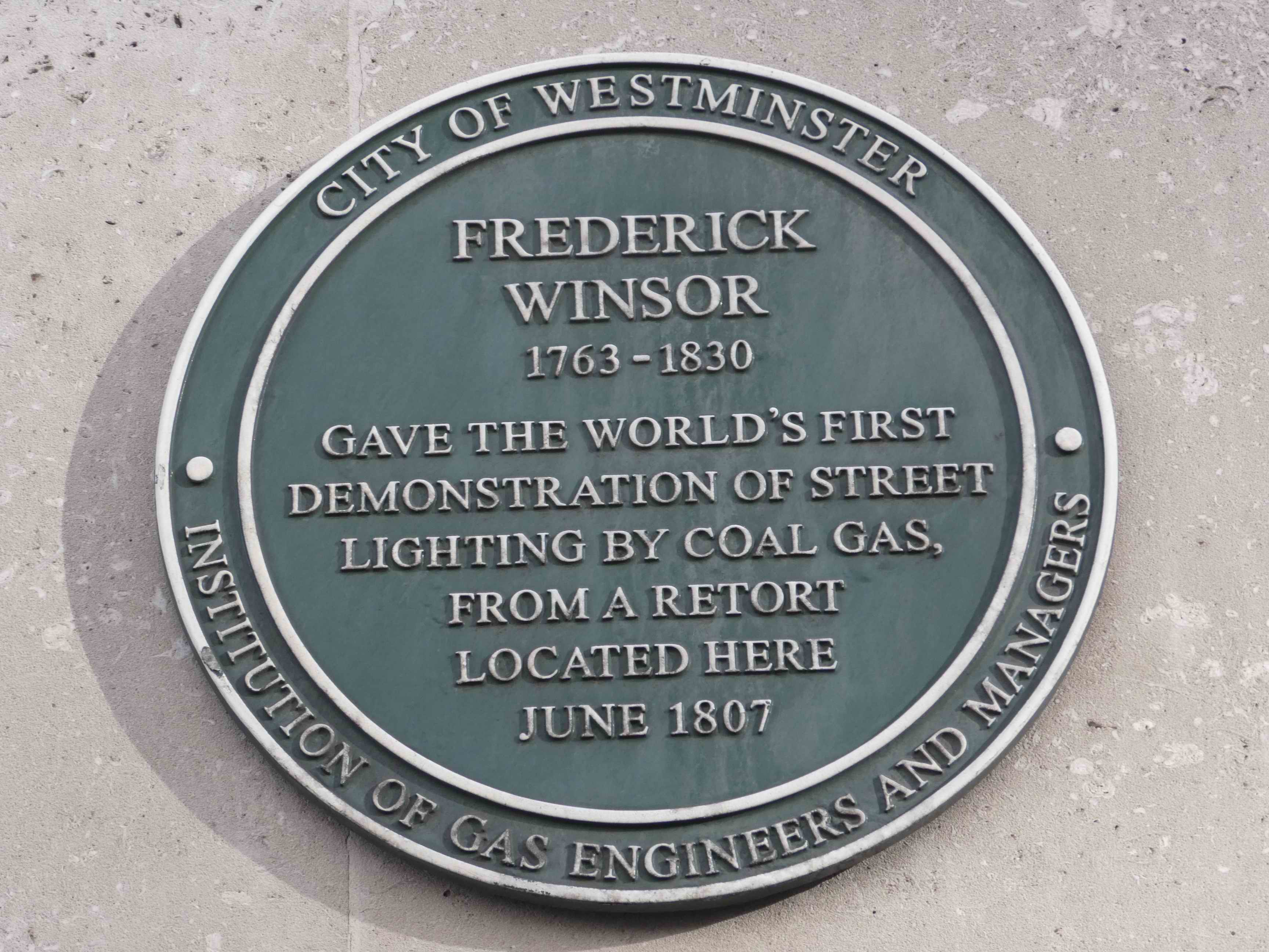 Frederick Winsor Plaque