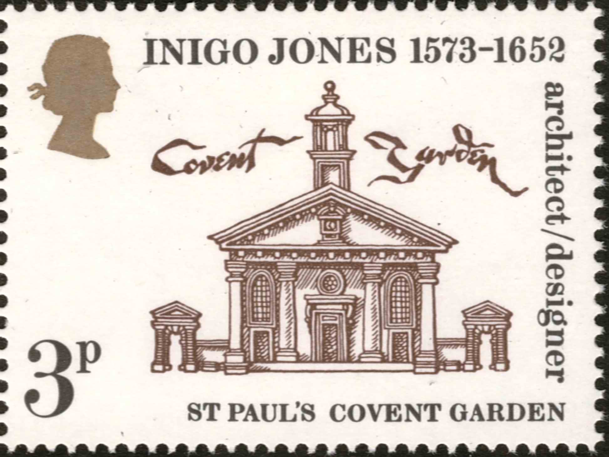 St Paul's, Covent Garden on stamp